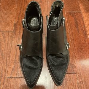 Sam Edelman Fur and Leather Booties